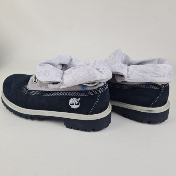 Timberland Script Roll Top Boots Little Kids Navy - Picture 8 of 12